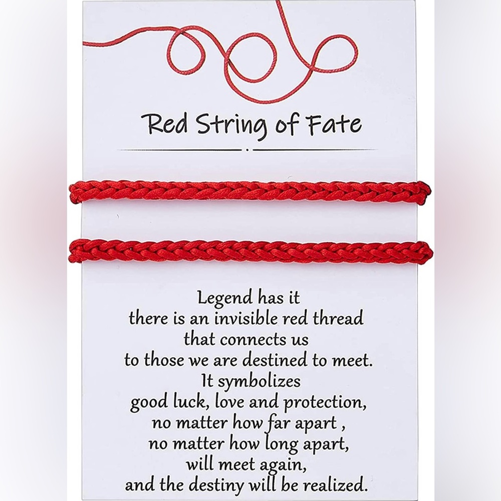 BRAND NEW RED STRING OF FATE. NWT COUPLES RELATIONSHIPS ANNIVERSARY - Picture 2 of 3